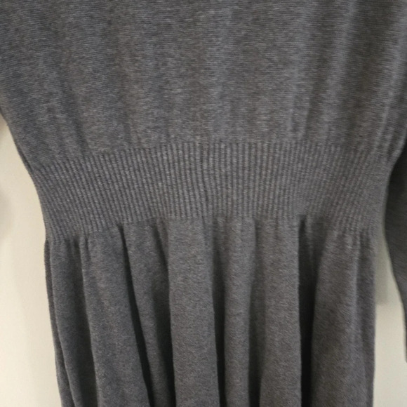 Torrid dark gray lace up mini sweater dress 100% cotton size 1 (14/16) - Picture 8 of 11